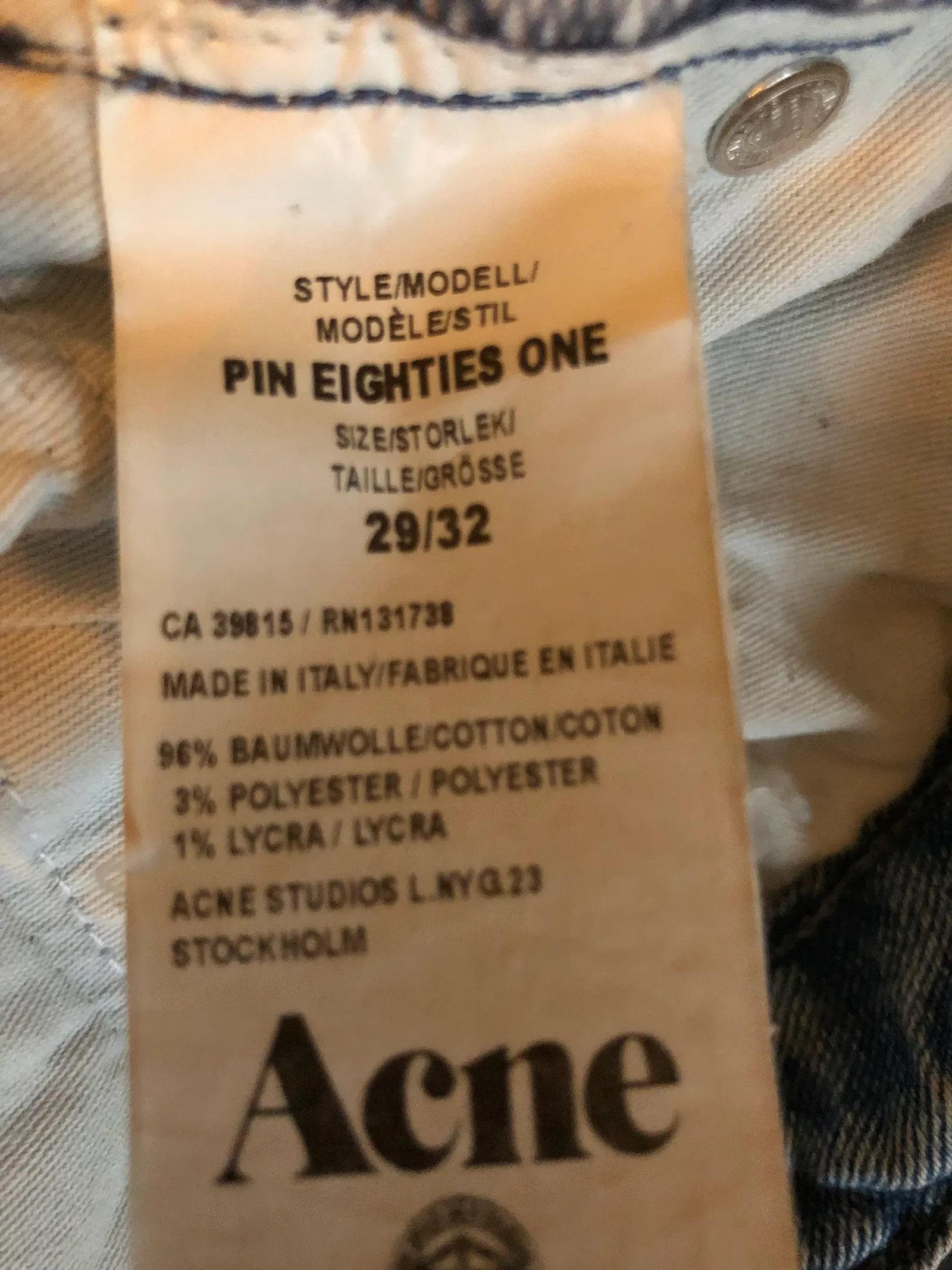 Acne Studios Acne Studios Pin Eighties One Jeans Size 28" / US 6 / IT 42 - 3 Thumbnail
