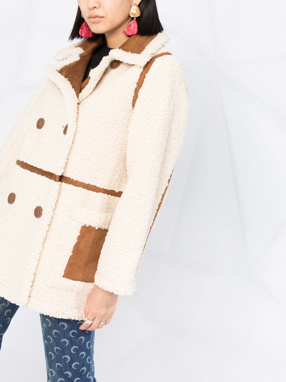 STAND STUDIO CHLOE FAUX FUR COAT Size XS / US 0-2 / IT 36-38 - 3 Thumbnail