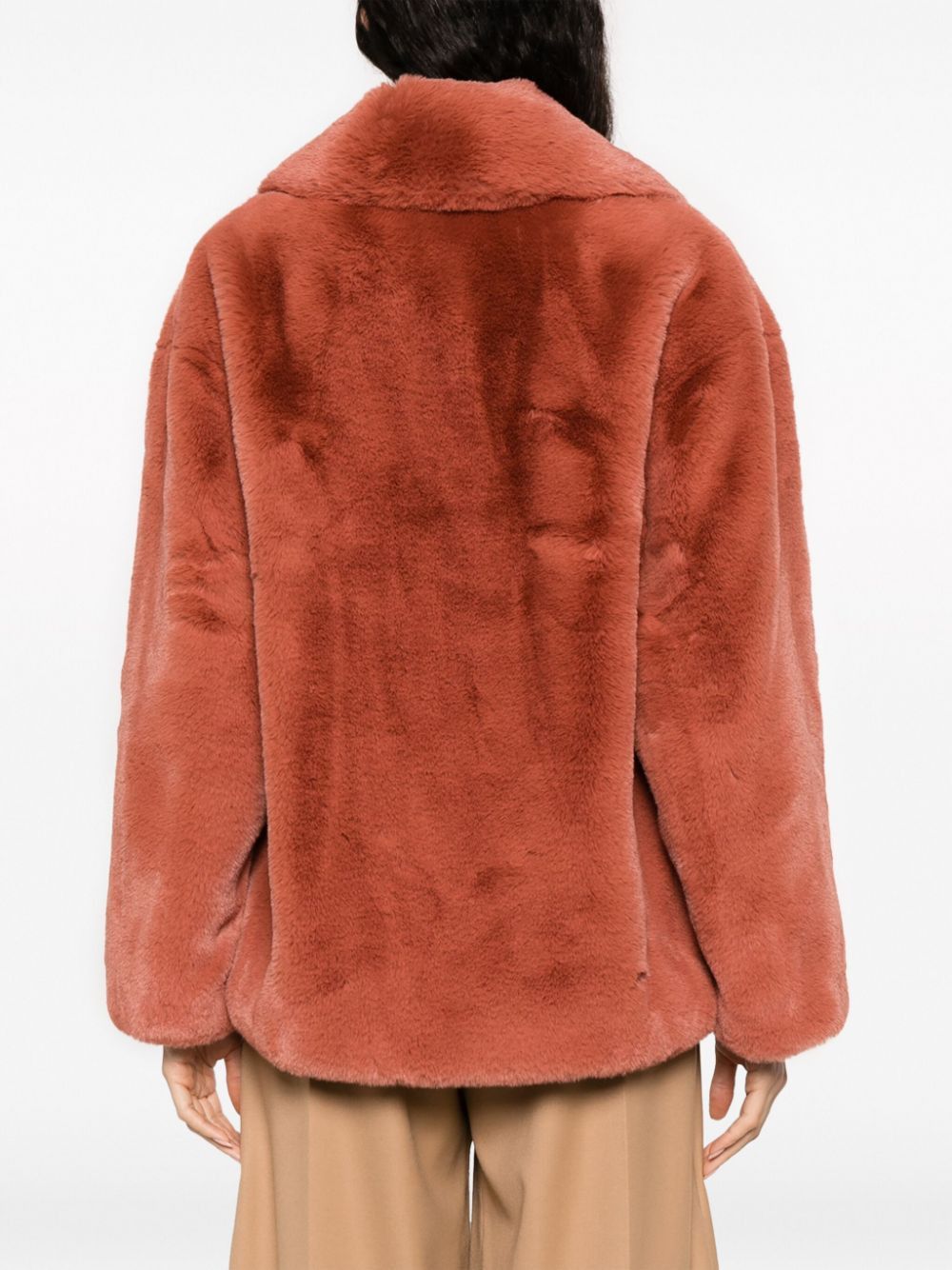 STAND STUDIO SAVANNAH FAUX FUR LUSH TEDDY JACKET Size XS / US 0-2 / IT 36-38 - 4 Thumbnail