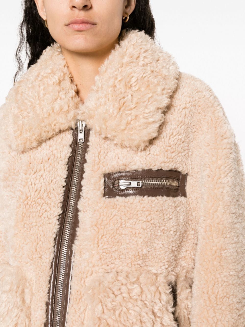 STAND STUDIO JOANN FAUX FUR JACKET Size XS / US 0-2 / IT 36-38 - 2 Thumbnail
