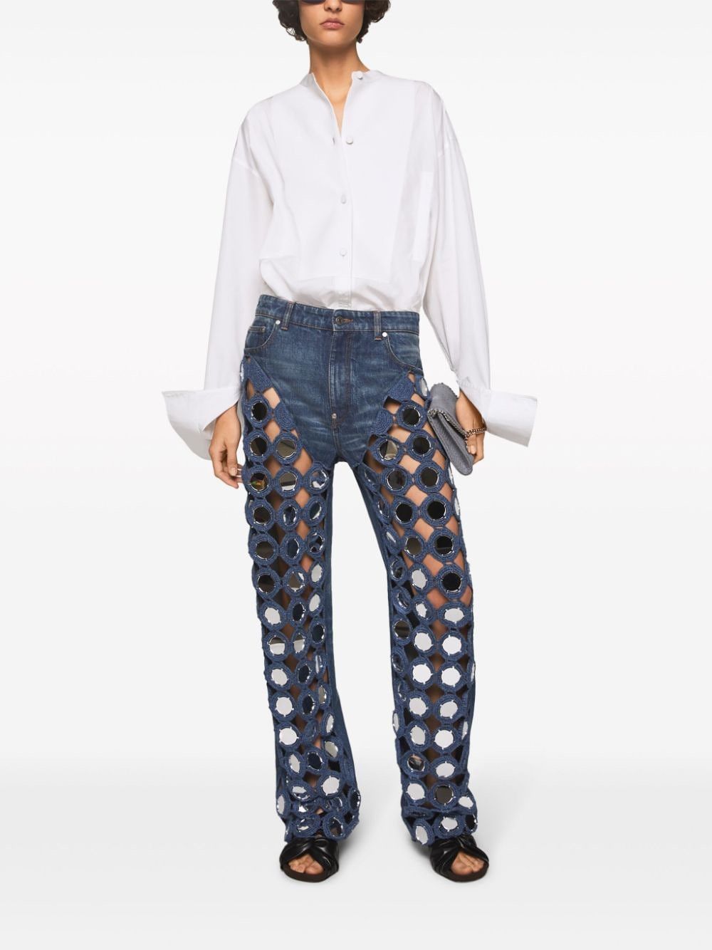 Stella McCartney COTTON PLASTRON SHIRT Size S / US 4 / IT 40 - 5 Thumbnail