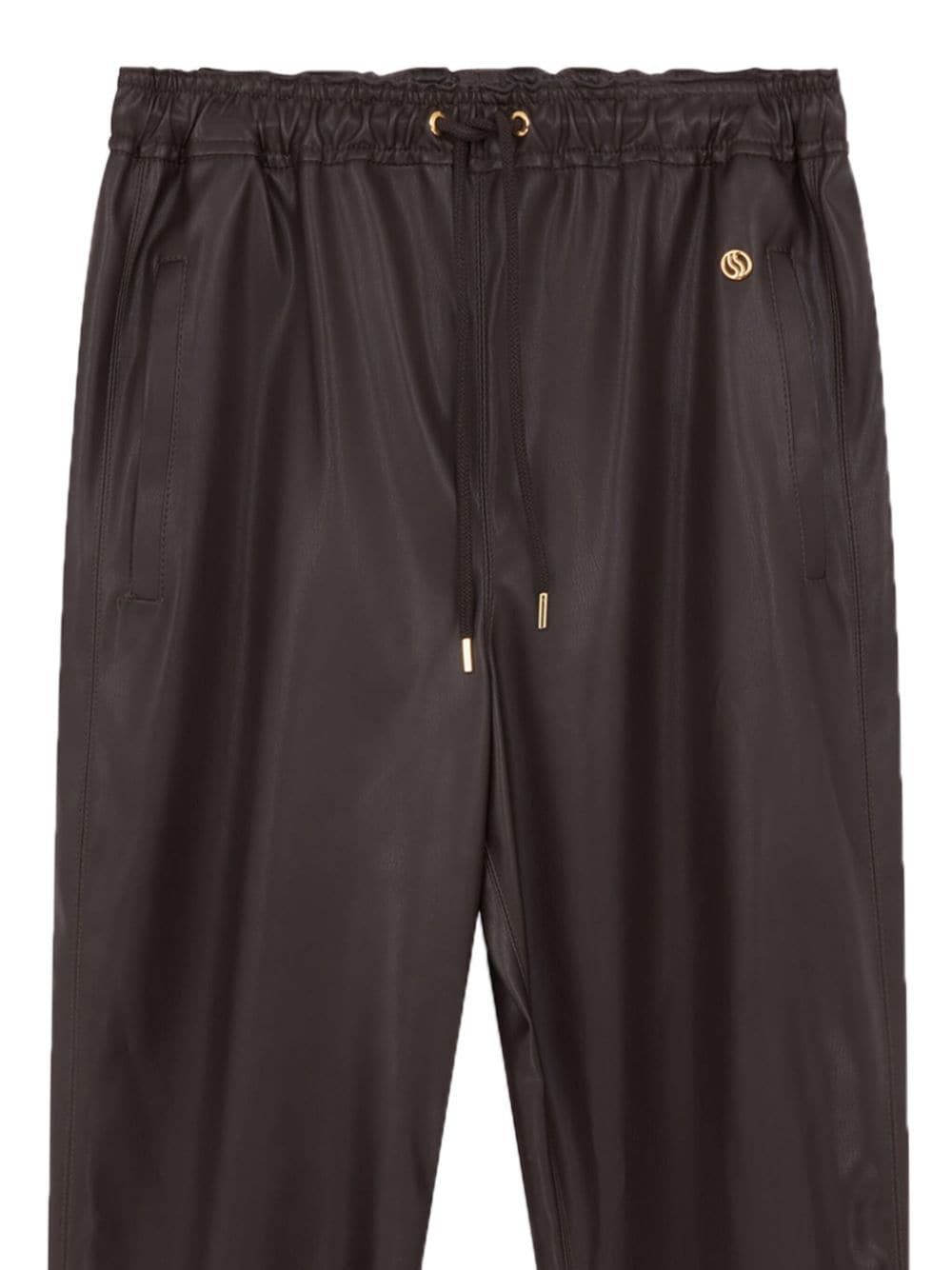Stella McCartney FAUX LEATHER JOGGERS Size 27" / US 4 / IT 40 - 2 Thumbnail