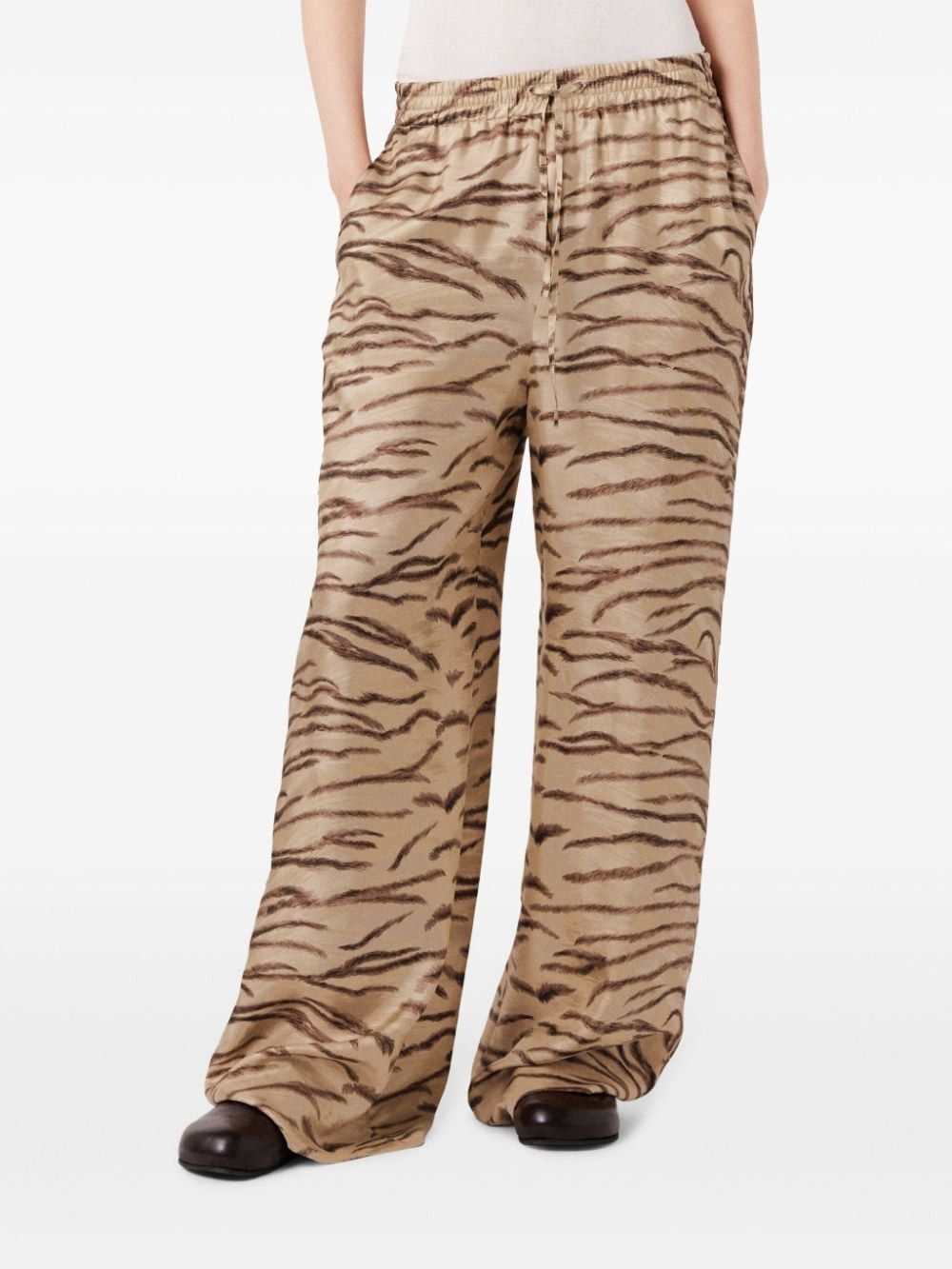 Stella McCartney PRINTED SILK TROUSERS Size 27" / US 4 / IT 40 - 3 Thumbnail