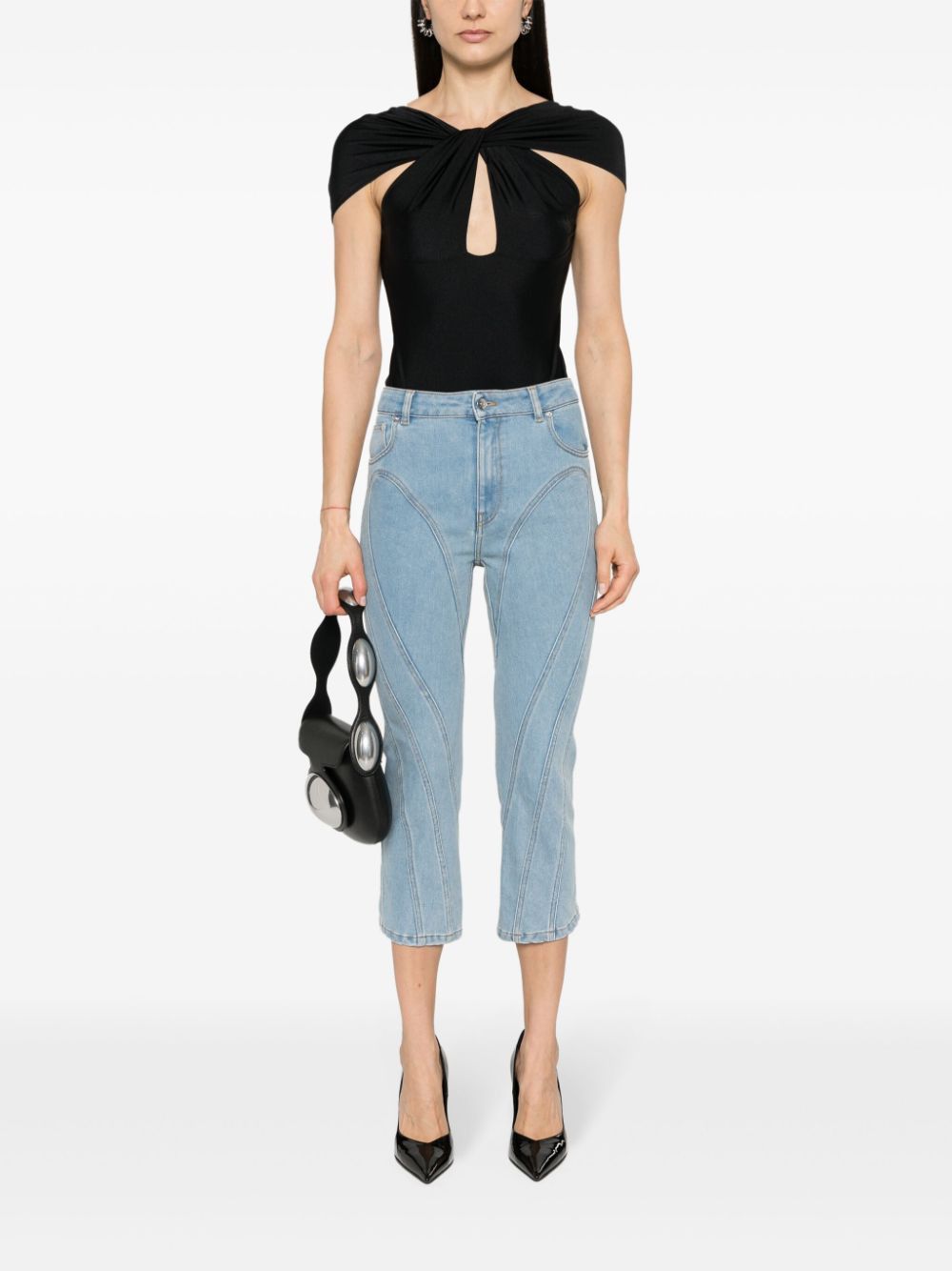 Mugler DENIM SKINNY JEANS Size 27" / US 4 / IT 40 - 2 Thumbnail