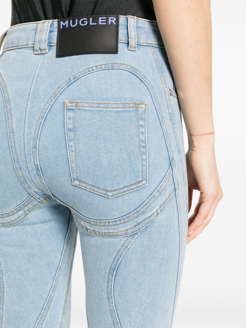 Mugler DENIM SKINNY JEANS Size 27" / US 4 / IT 40 - 4 Thumbnail