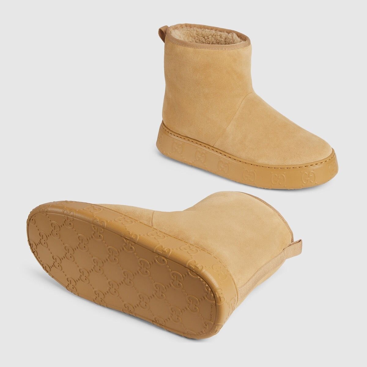 Gucci Gucci Interlocking G Wool Ankle Boots SIZE 38 Size ONE SIZE - 3 Thumbnail