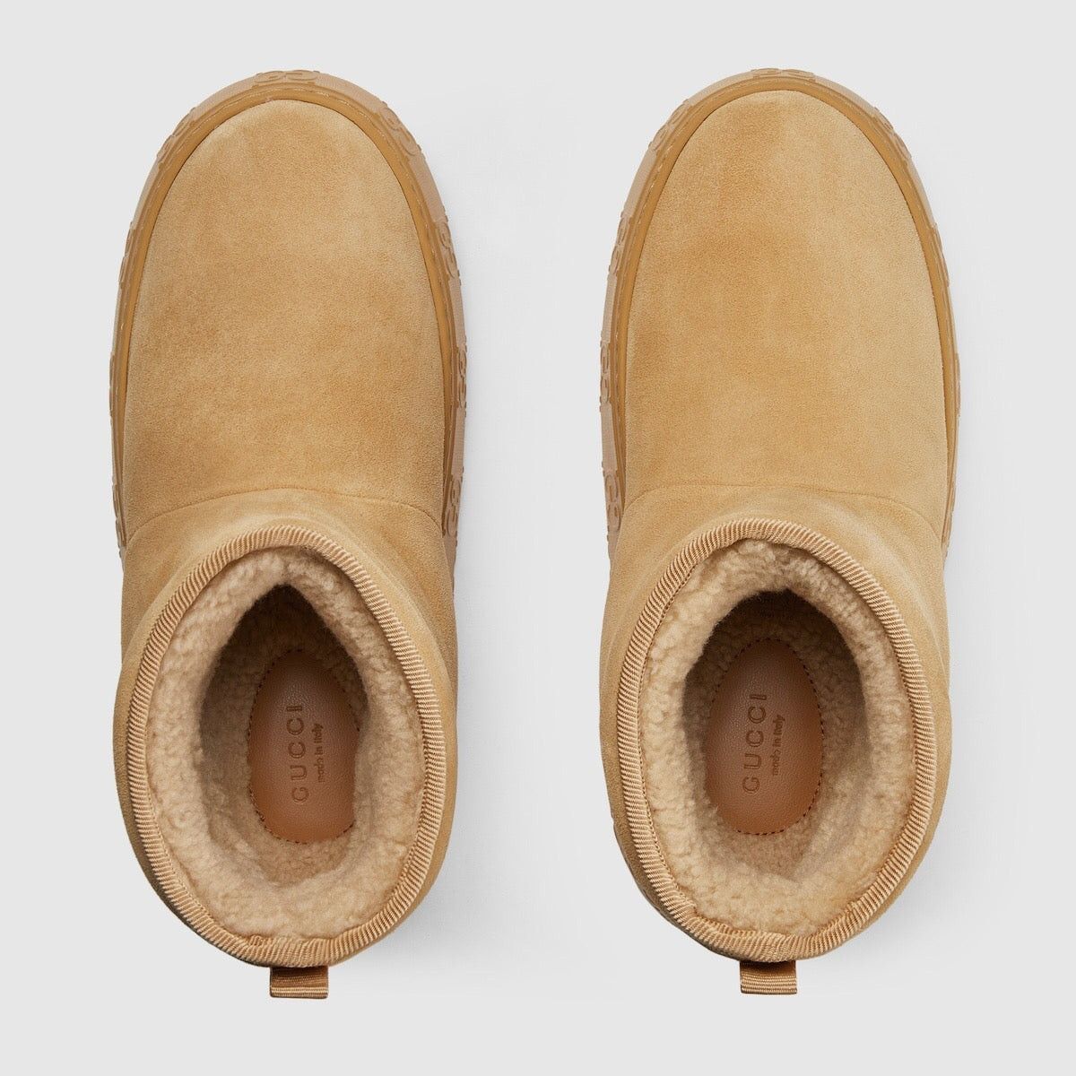Gucci Gucci Interlocking G Wool Ankle Boots SIZE 37.5 Size ONE SIZE - 2 Thumbnail
