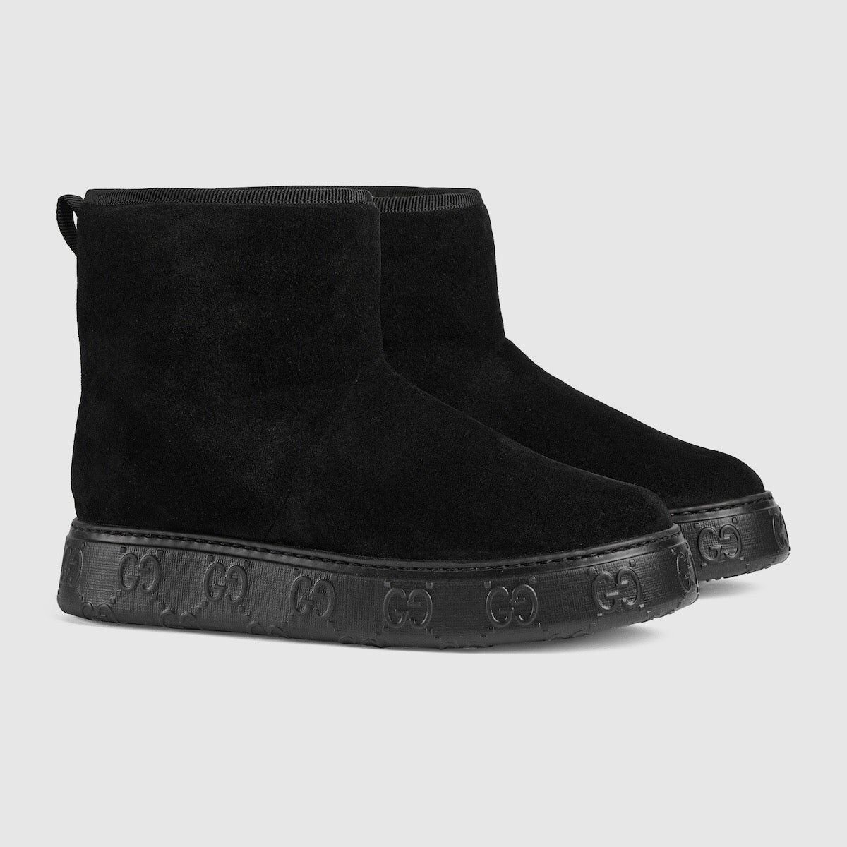 Gucci Gucci Interlocking G Wool Ankle Boots SIZE 36.5 Size ONE SIZE - 2 Thumbnail