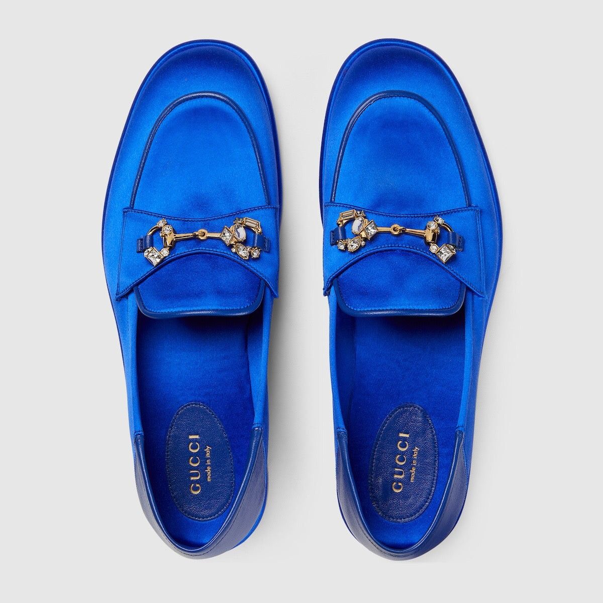 Gucci Gucci Horsebit Crystals Satin Loafers SIZE 37 Size ONE SIZE - 3 Thumbnail