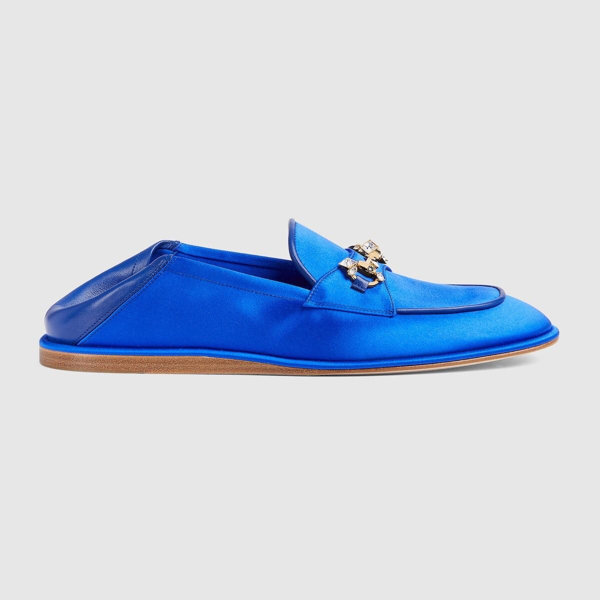 Gucci Gucci Horsebit Crystals Satin Loafers SIZE 37 Size ONE SIZE - 2 Thumbnail