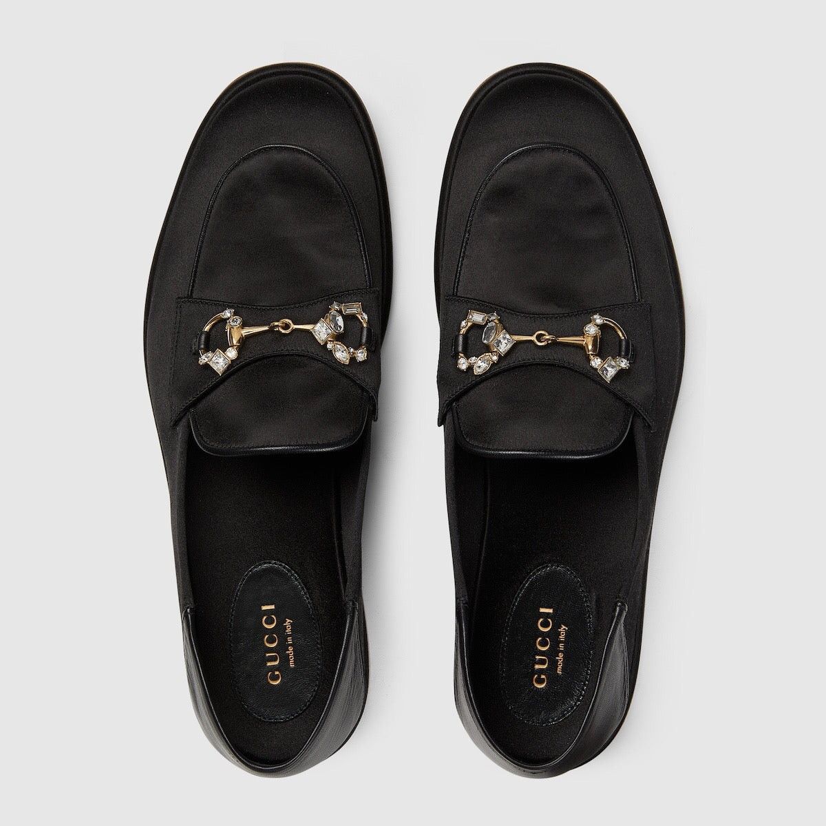 Gucci Gucci Horsebit Crystals Satin Loafers SIZE 38 Size ONE SIZE - 3 Thumbnail