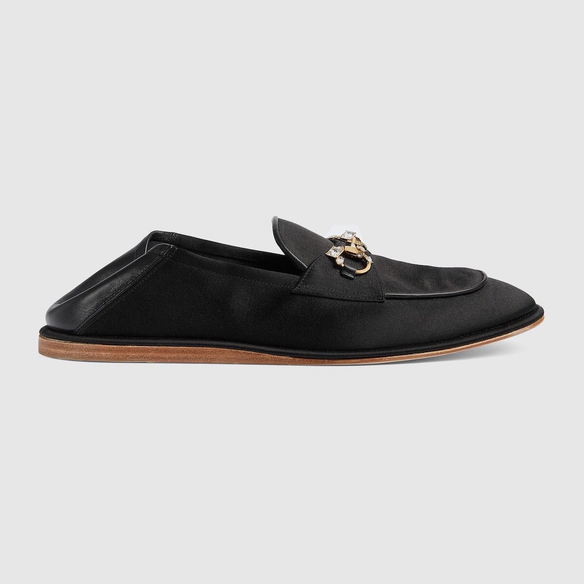 Gucci Gucci Horsebit Crystals Satin Loafers SIZE 37.5 Size ONE SIZE - 2 Thumbnail