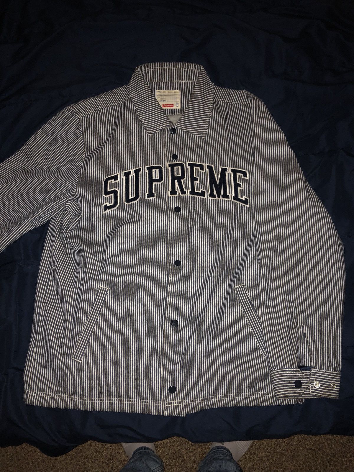 Supreme Denim Coaches Jacket | Grailed