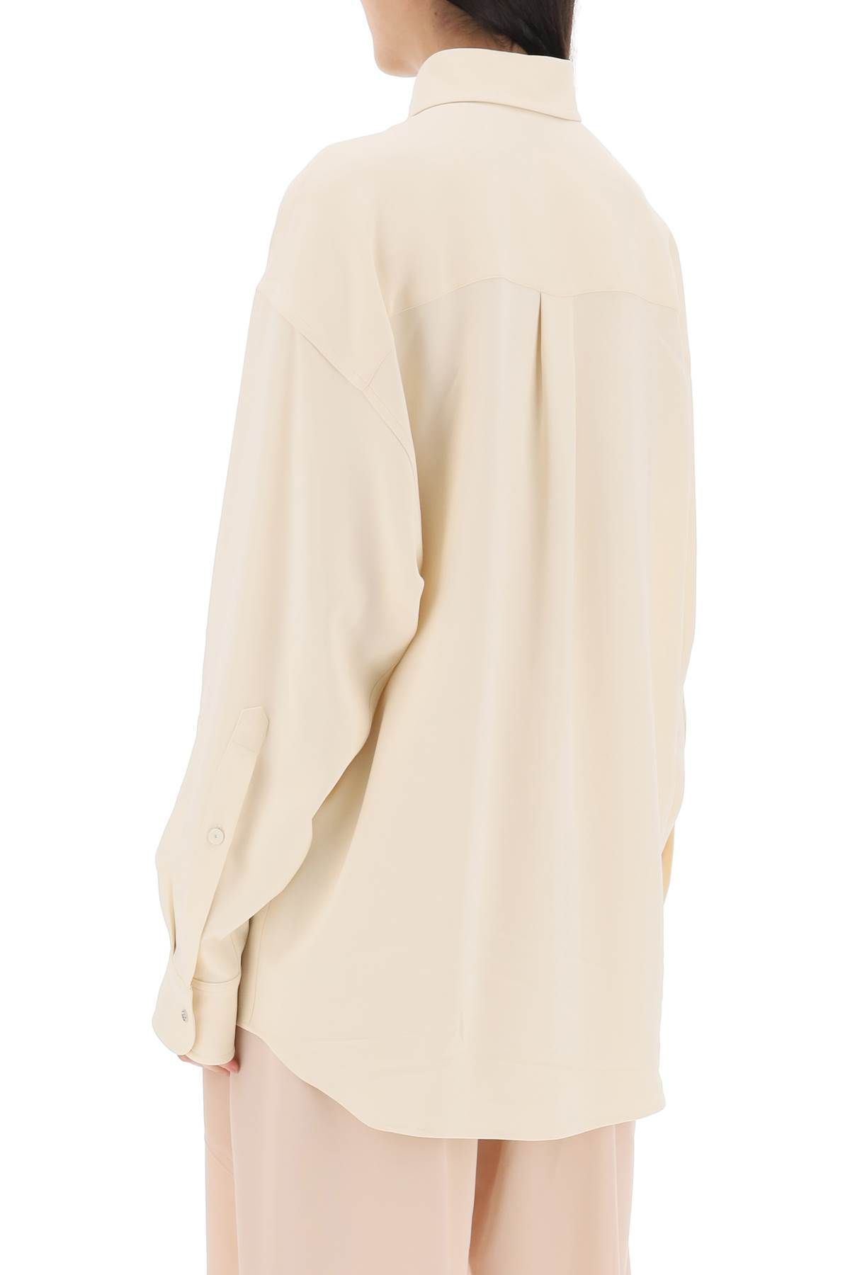 Stella McCartney Stella Mccartney Oversized Shirt In Crepe Jersey Label Sz 44 Size M / US 6-8 / IT 42-44 - 4 Thumbnail