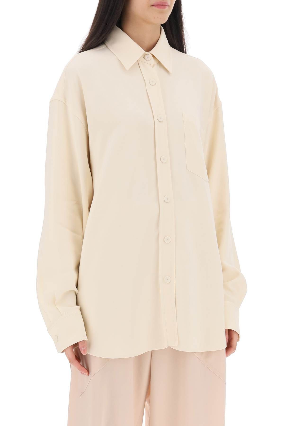 Stella McCartney Stella Mccartney Oversized Shirt In Crepe Jersey Label Sz 44 Size M / US 6-8 / IT 42-44 - 3 Thumbnail
