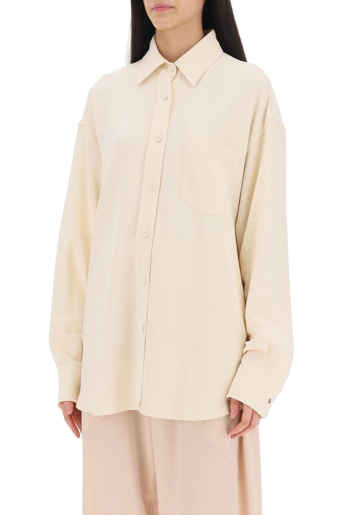 Stella McCartney Stella Mccartney Oversized Shirt In Crepe Jersey Label Sz 44 Size M / US 6-8 / IT 42-44 - 5 Thumbnail