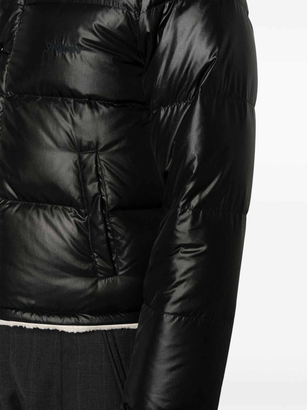 Saint Laurent Paris NYLON SHEARLING DOWN JACKET Size US S / EU 44-46 / 1 - 2 Thumbnail