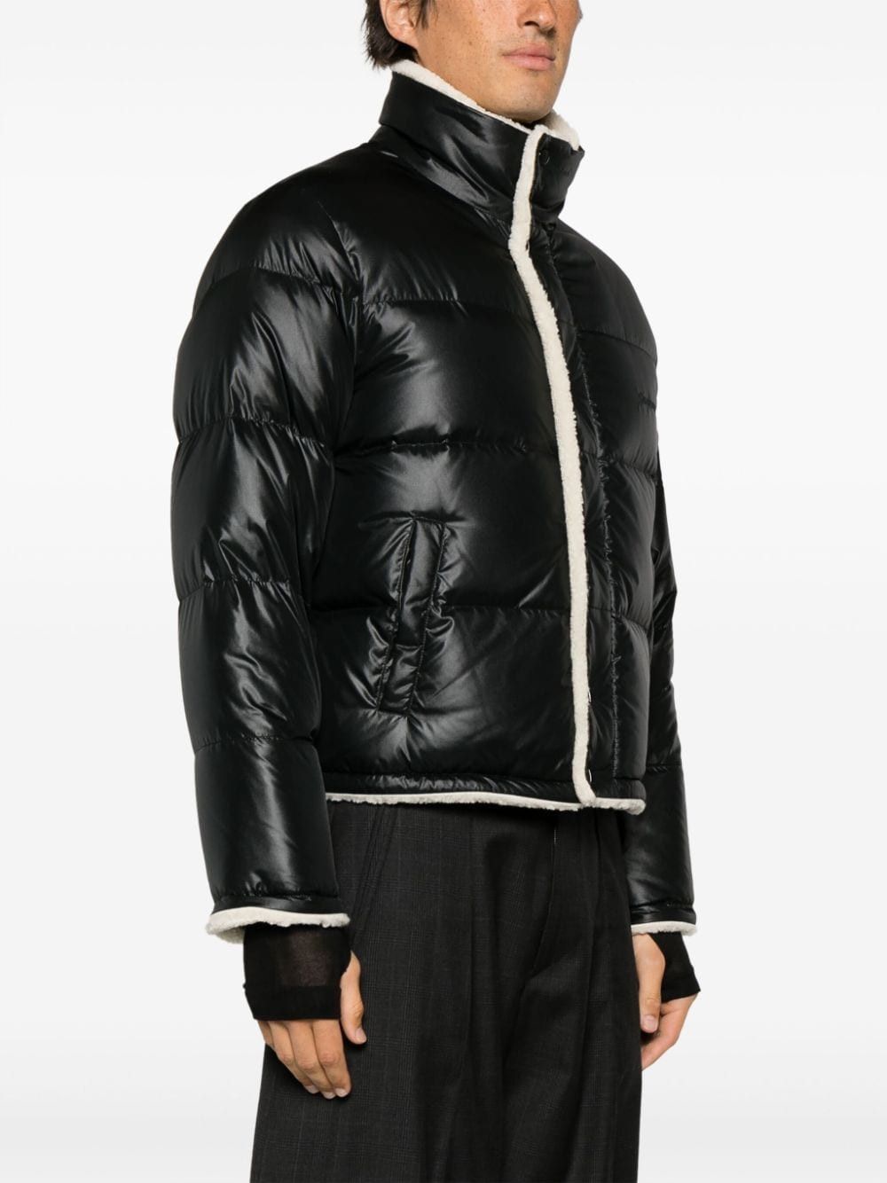Saint Laurent Paris NYLON SHEARLING DOWN JACKET Size US S / EU 44-46 / 1 - 3 Thumbnail