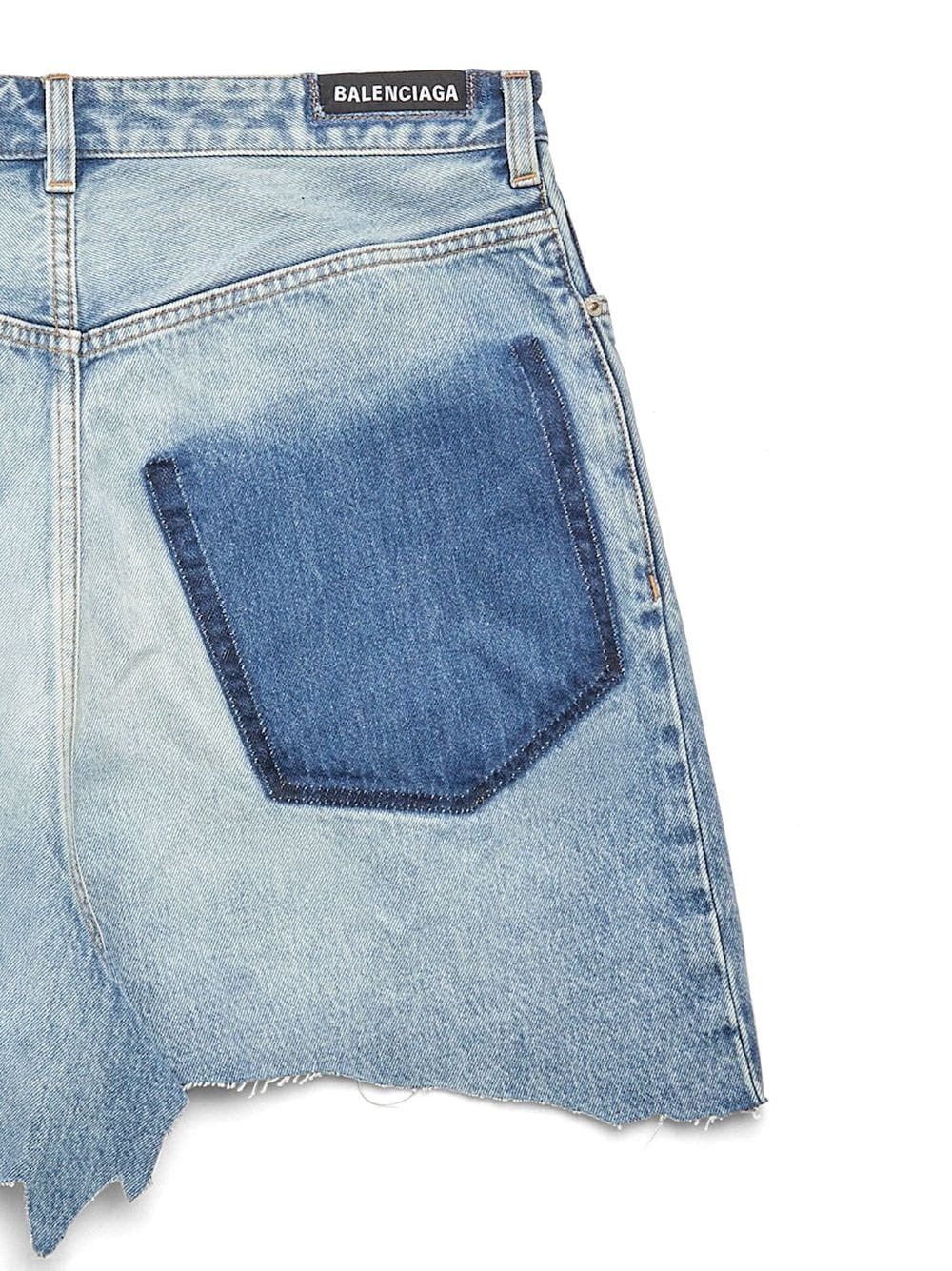 Balenciaga ORGANIC COTTON DENIM MINI SKIRT Size 27" / US 4 / IT 40 - 3 Thumbnail