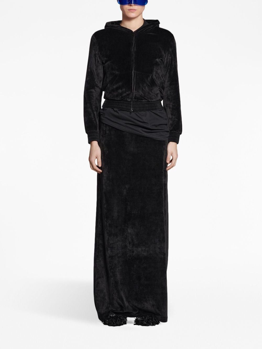 Balenciaga VELVET MAXI SKIRT Size 27" / US 4 / IT 40 - 6 Thumbnail