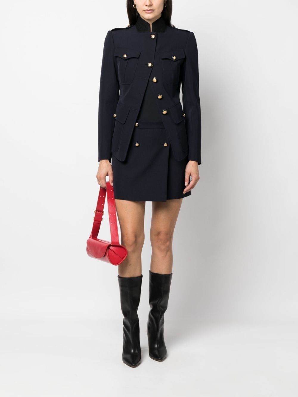 Alexander McQueen WOOL MINI SKIRT Size 27" / US 4 / IT 40 - 2 Thumbnail
