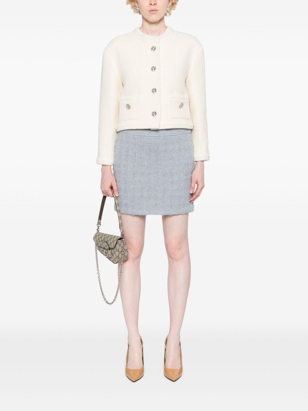 Gucci WOOL TWEED SKIRT Size 27" / US 4 / IT 40 - 4 Thumbnail