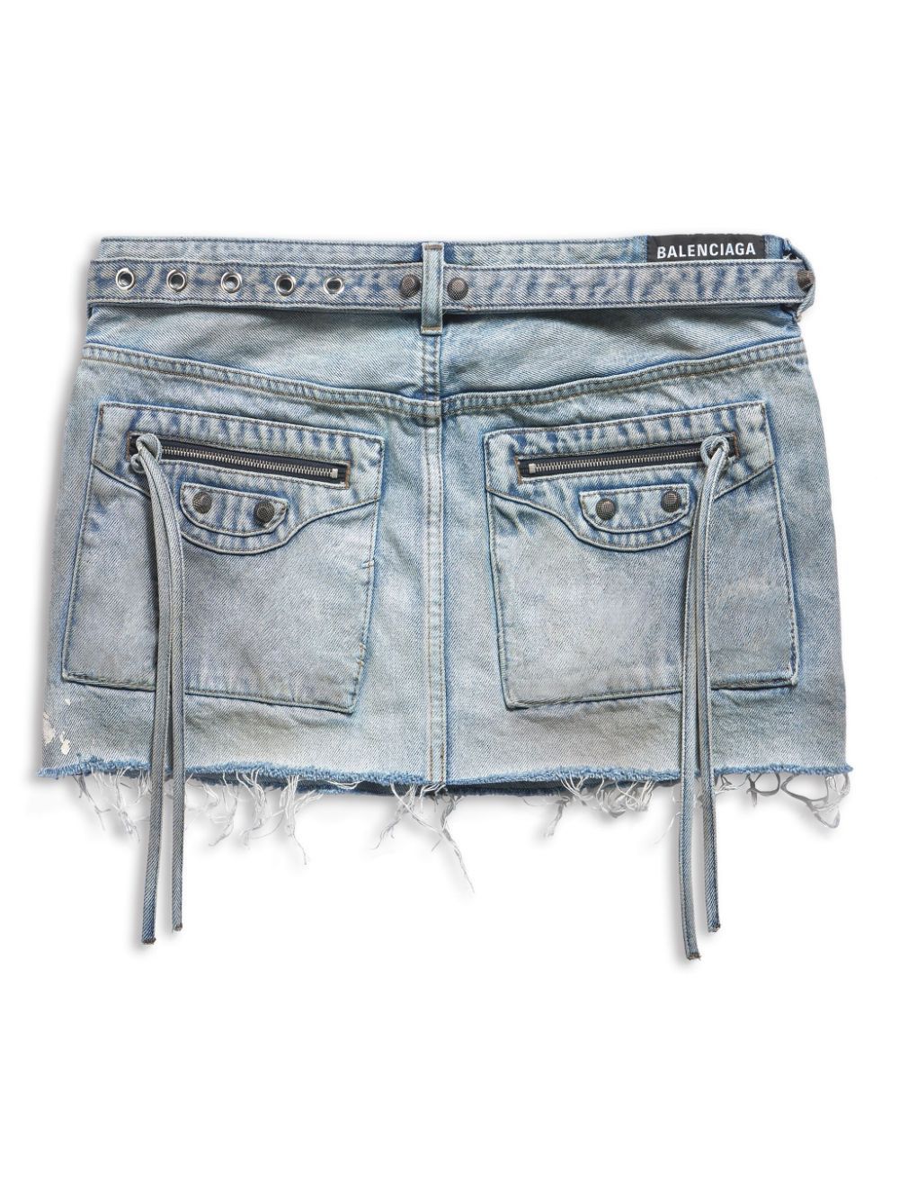 Balenciaga CAGOLE DENIM MINI SKIRT Size 27" / US 4 / IT 40 - 3 Thumbnail