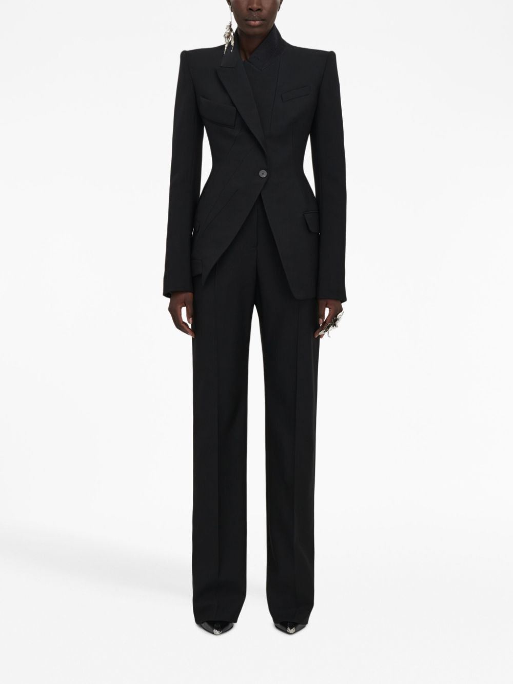 Alexander McQueen TAILORED WOOL TROUSERS Size 27" / US 4 / IT 40 - 2 Thumbnail