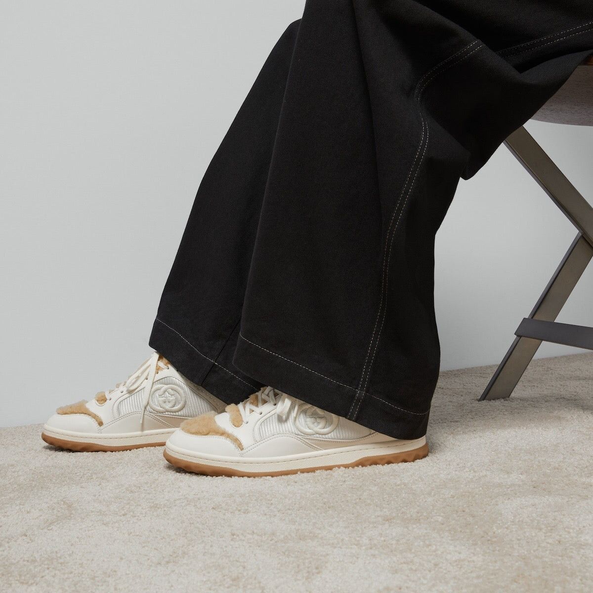 Gucci Gucci MAC80 Merino Wool Sneaker SIZE 9 Size ONE SIZE - 4 Thumbnail