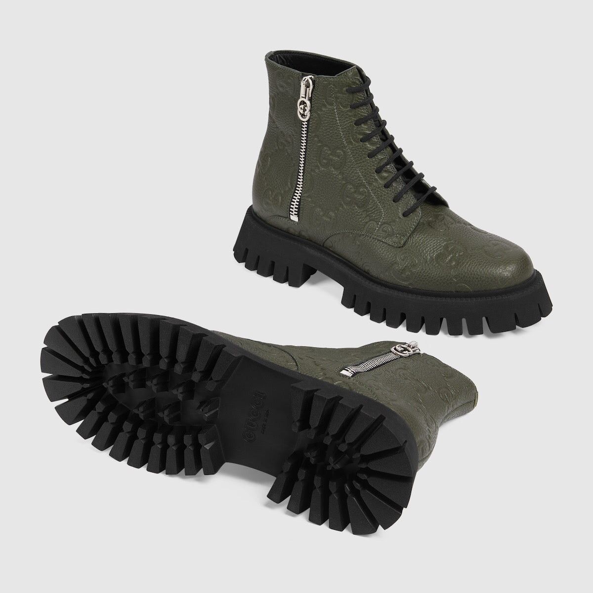 Gucci Gucci GG Leather Boots SIZE 8 Size ONE SIZE - 3 Thumbnail