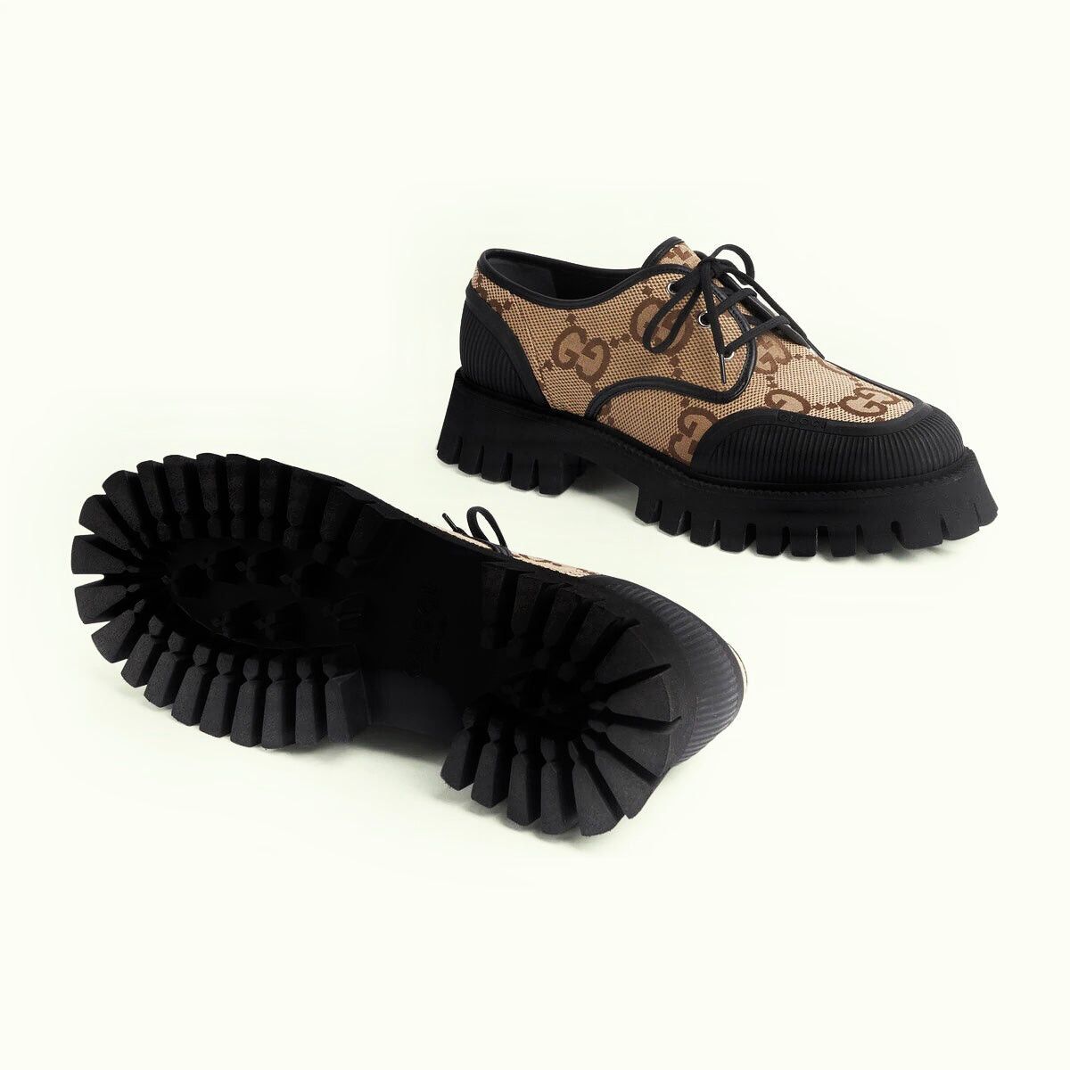Gucci Maxi GG Lace Up Shoes SIZE 7
