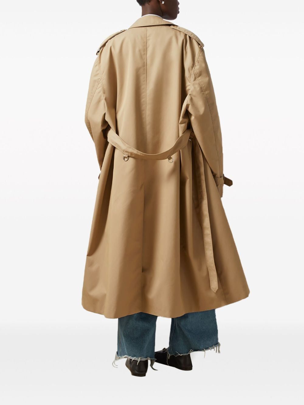 Gucci WEB DETAIL COTTON TRENCH COAT Size S / US 4 / IT 40 - 4 Thumbnail