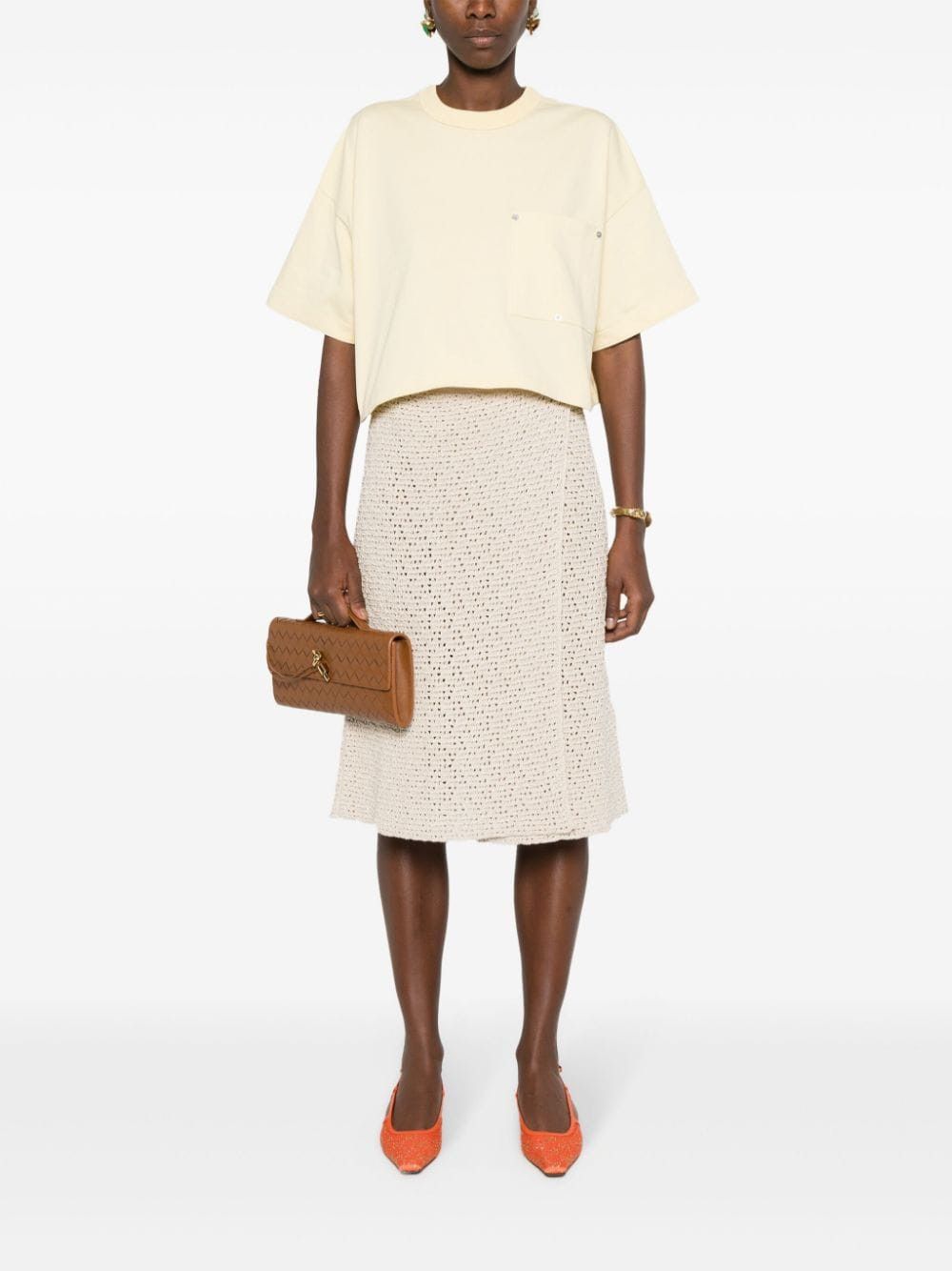 COTTON CROPPED T-SHIRT