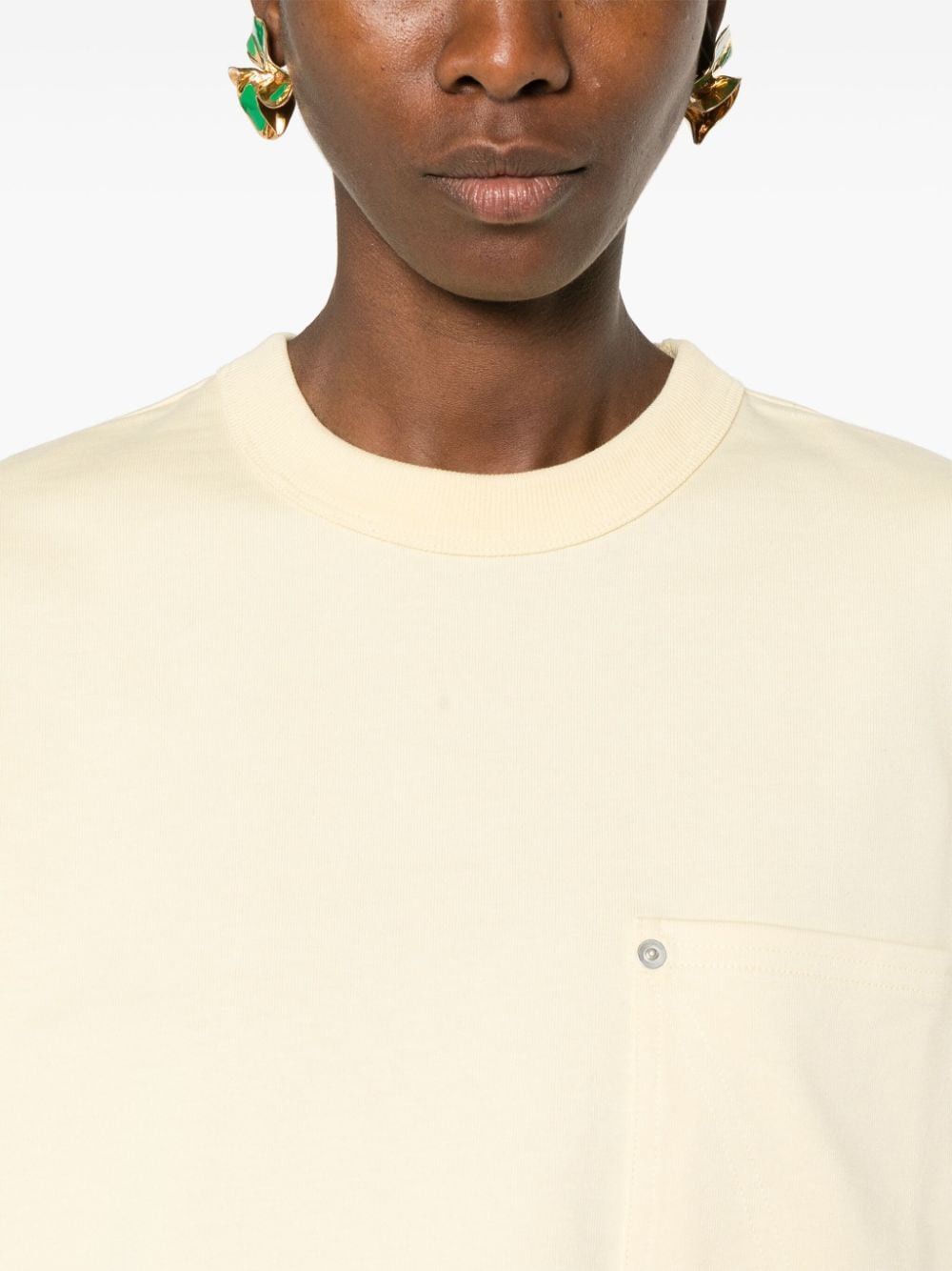 COTTON CROPPED T-SHIRT