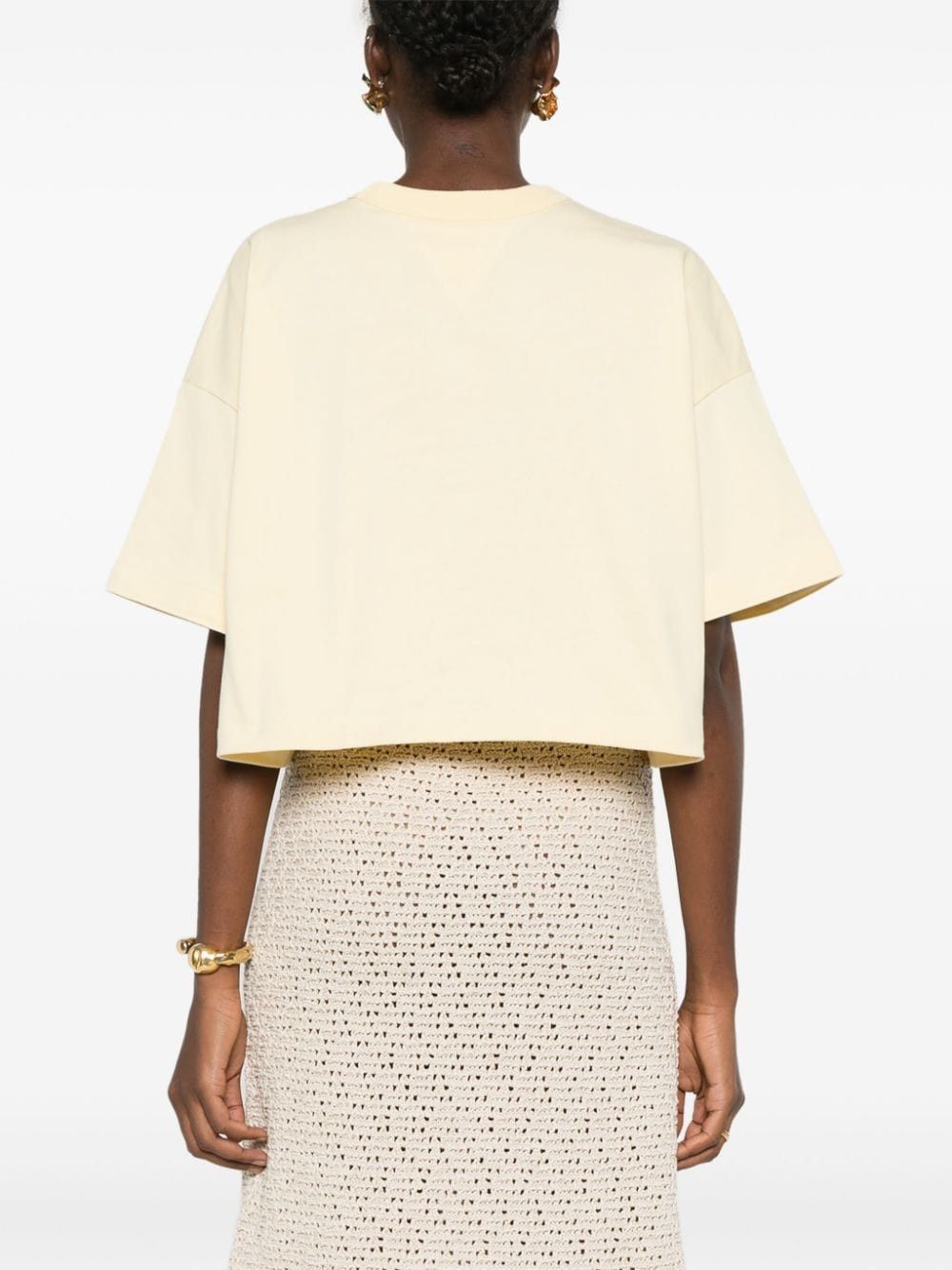 COTTON CROPPED T-SHIRT