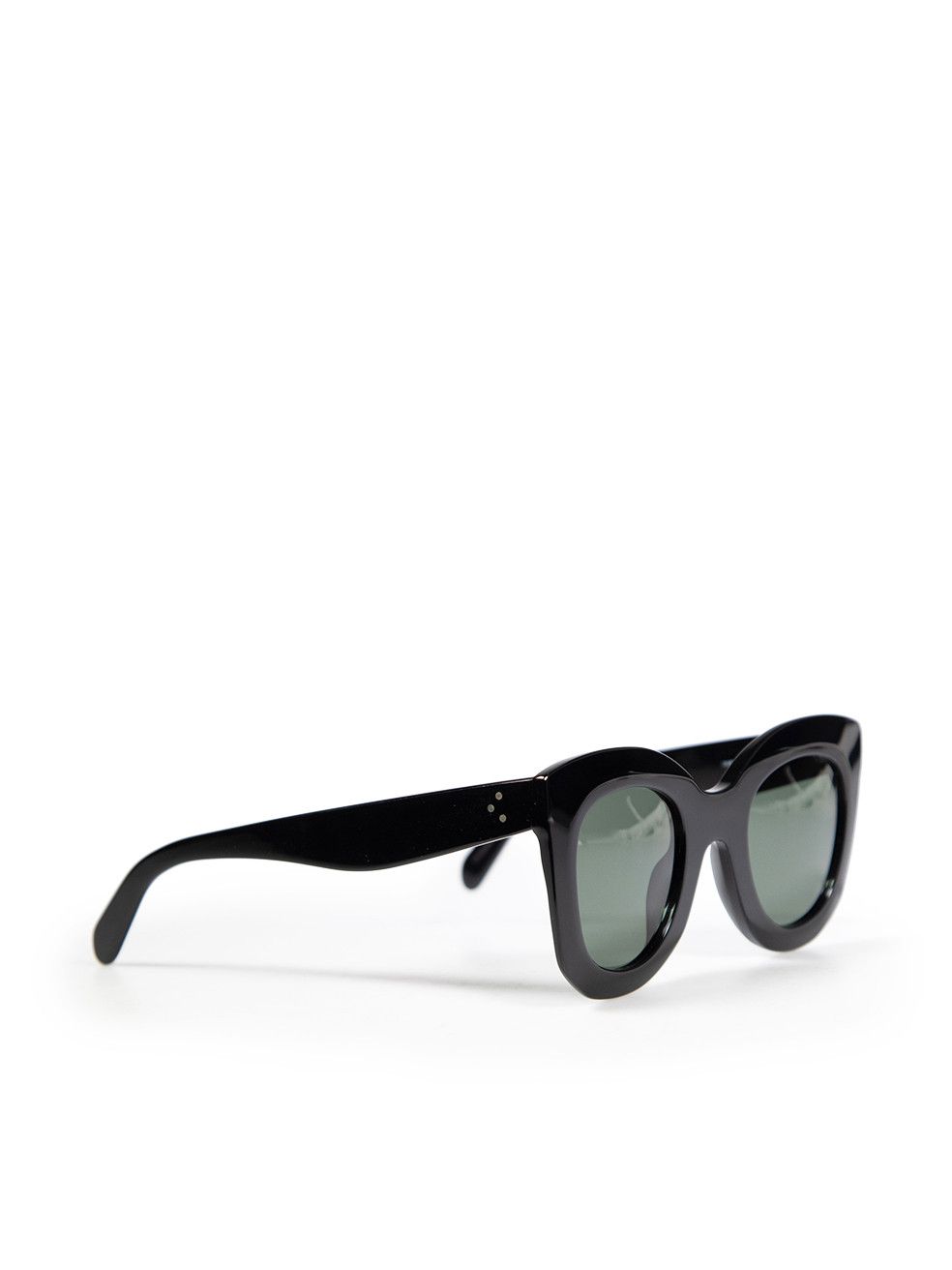 Celine Black Cat Eye Green Tinted Sunglasses Size ONE SIZE - 2 Thumbnail