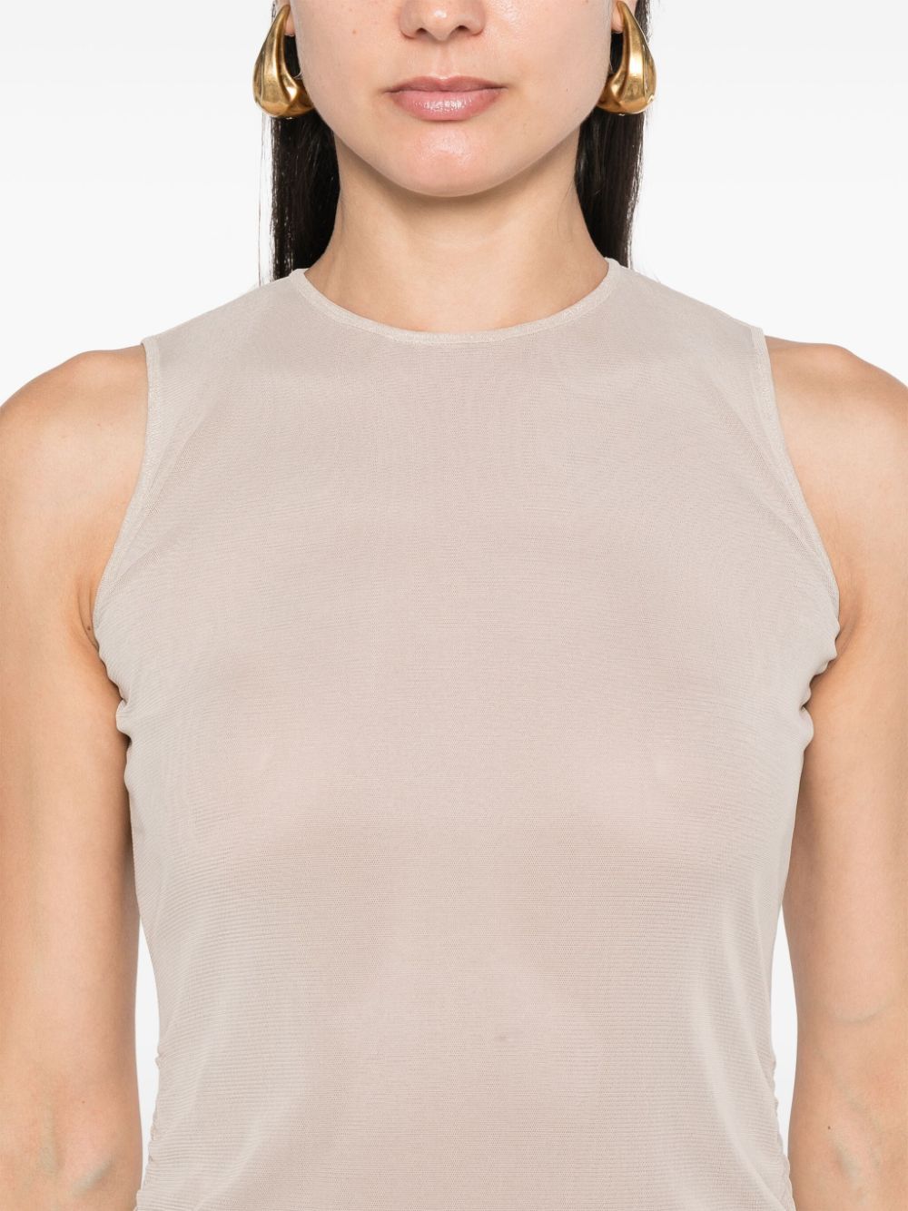 Saint Laurent Paris STRETCH TULLE SHORT DRESS Size S / US 4 / IT 40 - 2 Thumbnail
