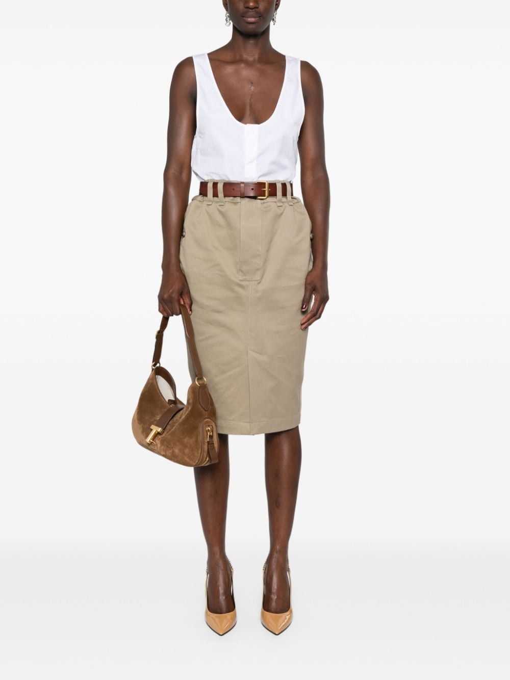 Saint Laurent Paris midi, tubino Gonna Size 27" / US 4 / IT 40 - 5 Thumbnail