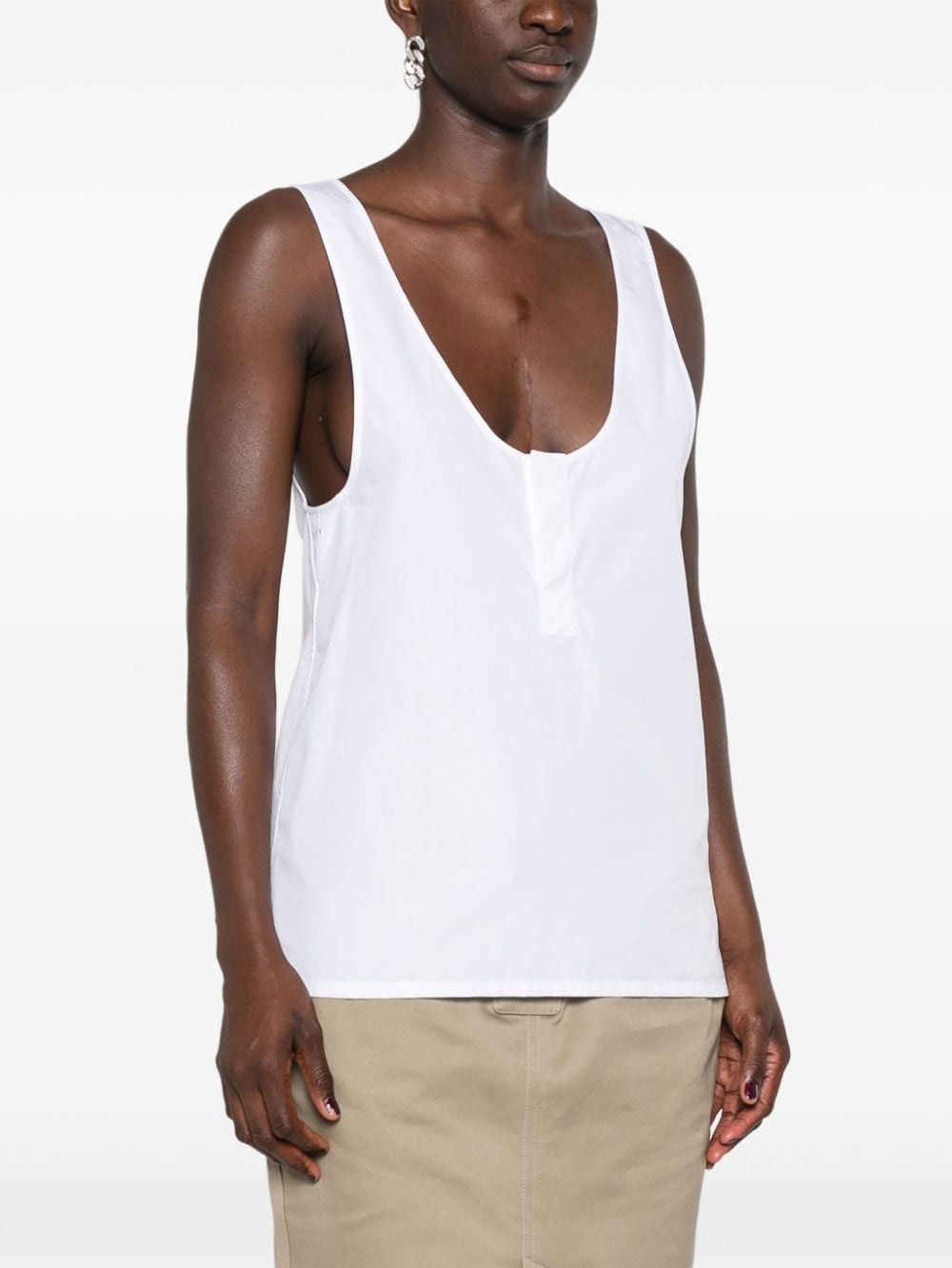 Saint Laurent Paris COTTON POPLIN TOP Size S / US 4 / IT 40 - 5 Thumbnail