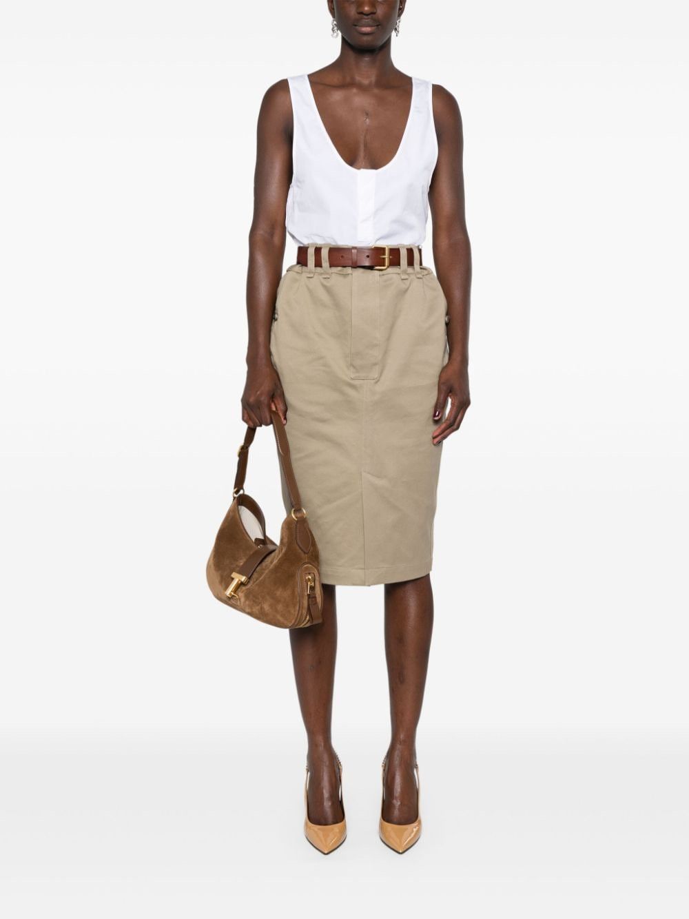 Saint Laurent Paris COTTON POPLIN TOP Size S / US 4 / IT 40 - 4 Thumbnail