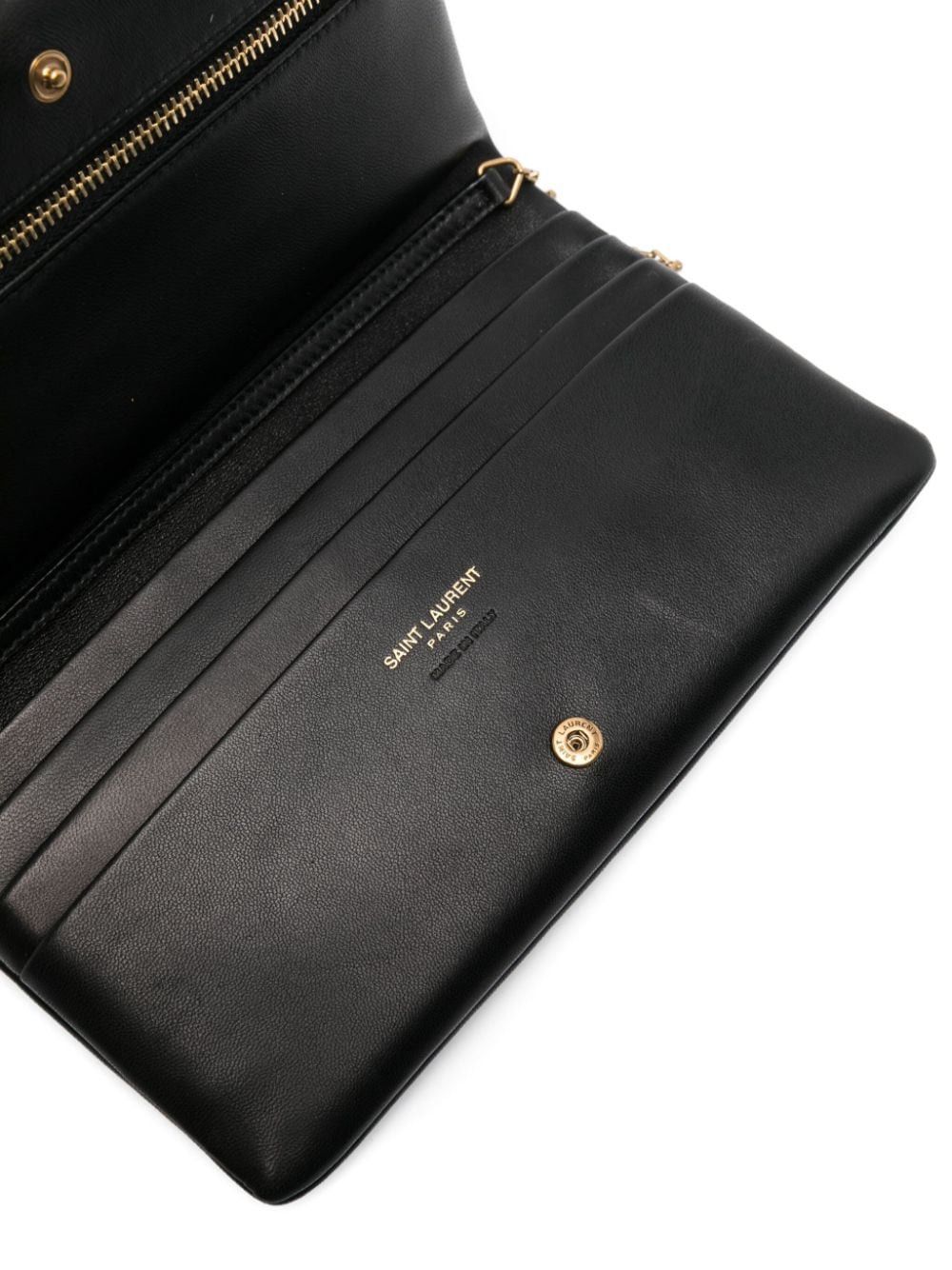 Saint Laurent Paris MONOGRAM LEATHER WALLET ON CHAIN Size ONE SIZE - 5 Thumbnail