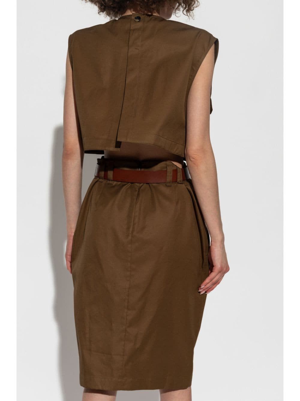 Saint Laurent Paris COTTON TWILL SHORT DRESS Size S / US 4 / IT 40 - 3 Thumbnail