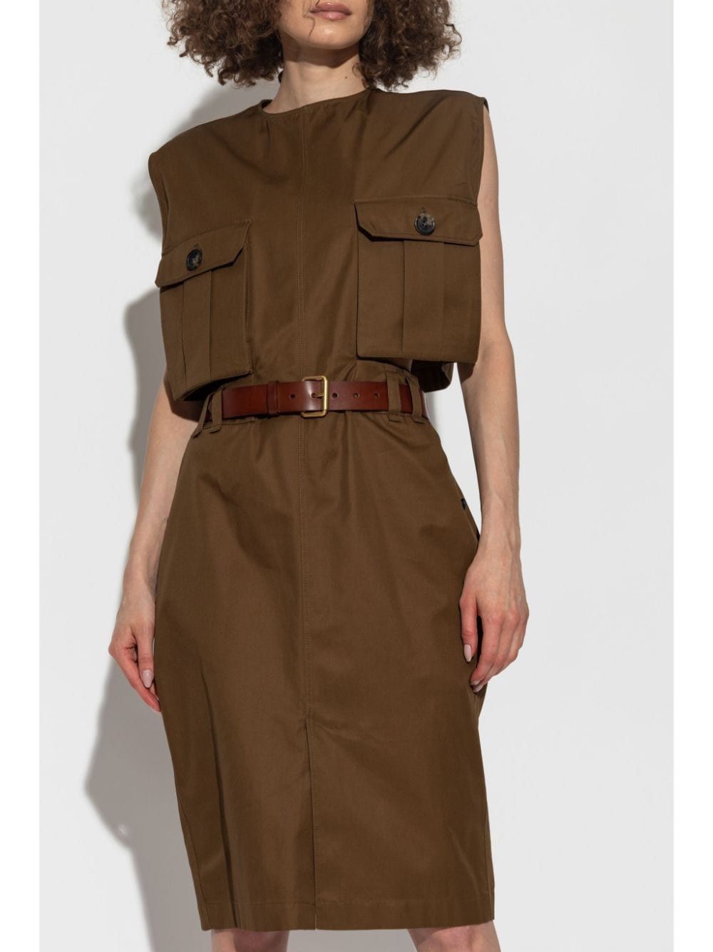 Saint Laurent Paris COTTON TWILL SHORT DRESS Size S / US 4 / IT 40 - 2 Thumbnail