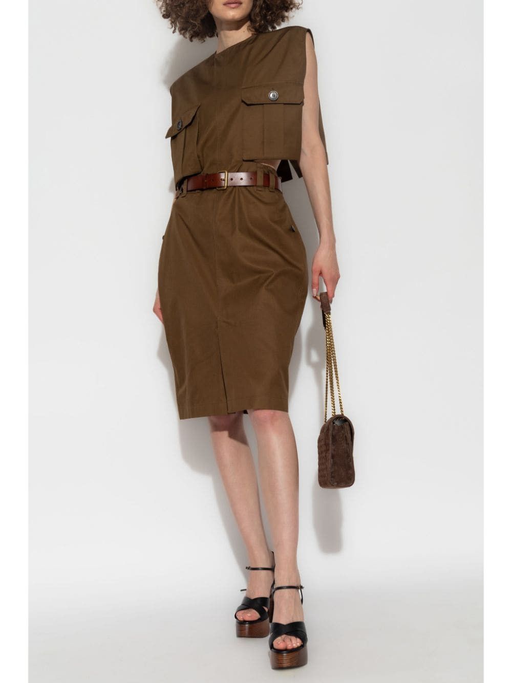 Saint Laurent Paris COTTON TWILL SHORT DRESS Size S / US 4 / IT 40 - 5 Thumbnail