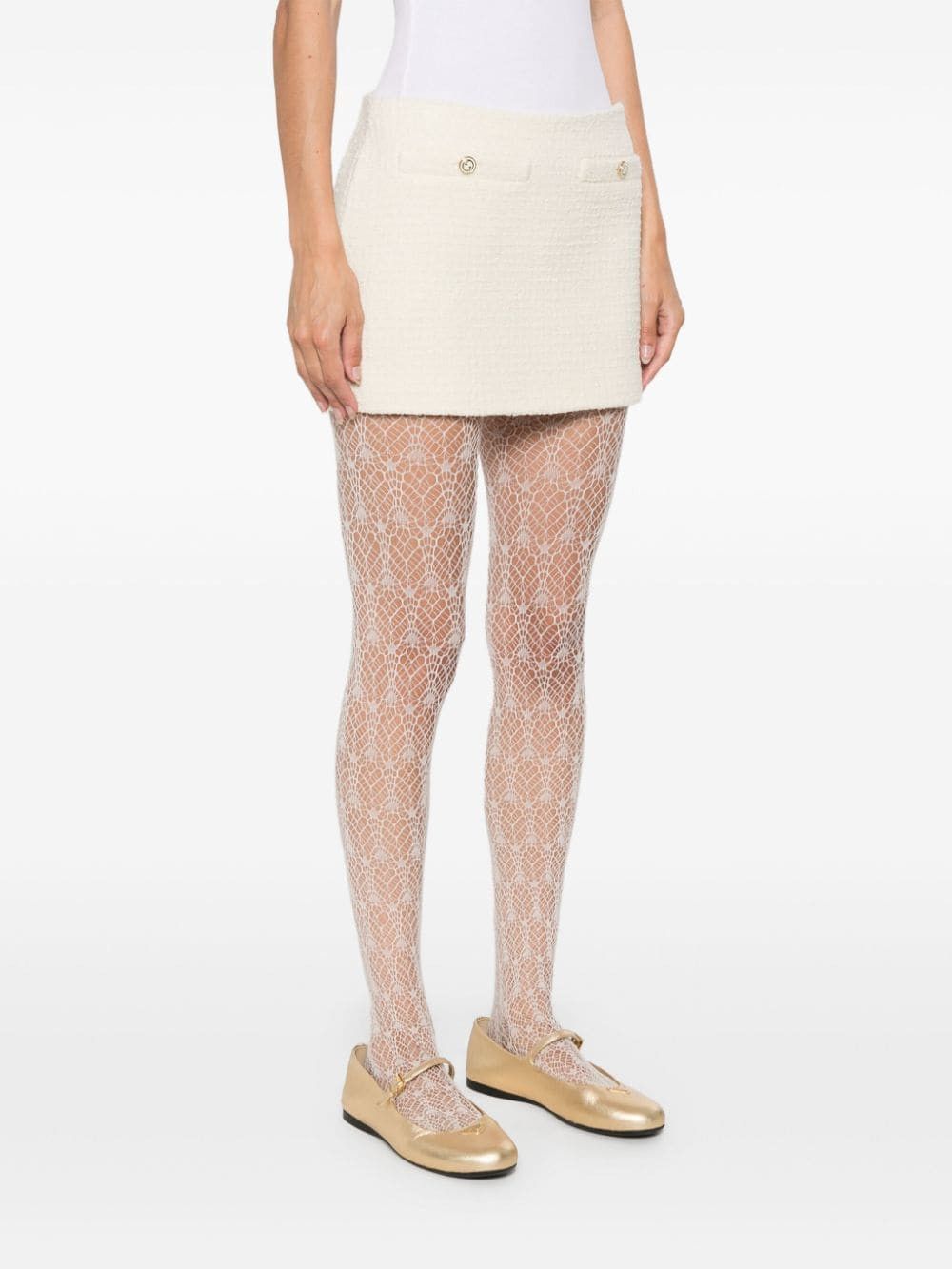 Gucci BOUCLÉ MINI SKIRT Size 27" / US 4 / IT 40 - 4 Thumbnail