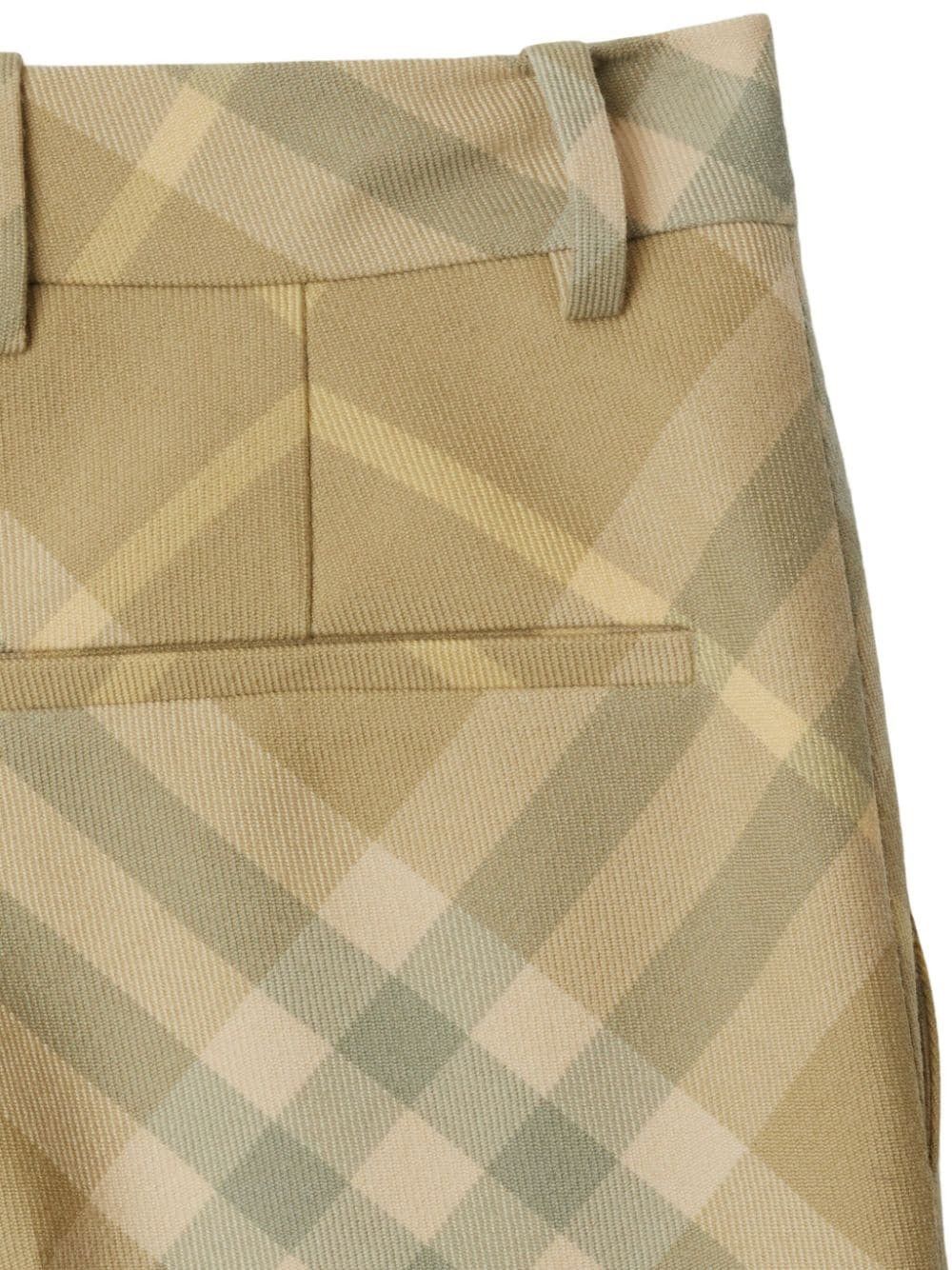 Burberry CHECKED WOOL TROUSERS Size 25" / US 0 / IT 36 - 3 Thumbnail
