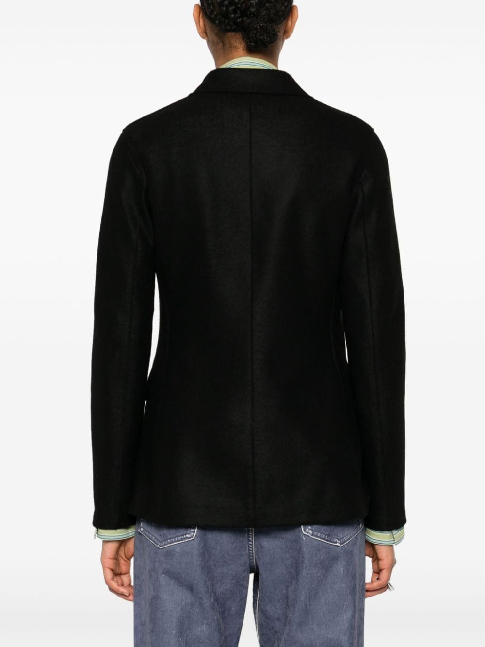 Harris Wharf London WOOL DOUBLE-BREASTED BLAZER Size S / US 4 / IT 40 - 2 Thumbnail