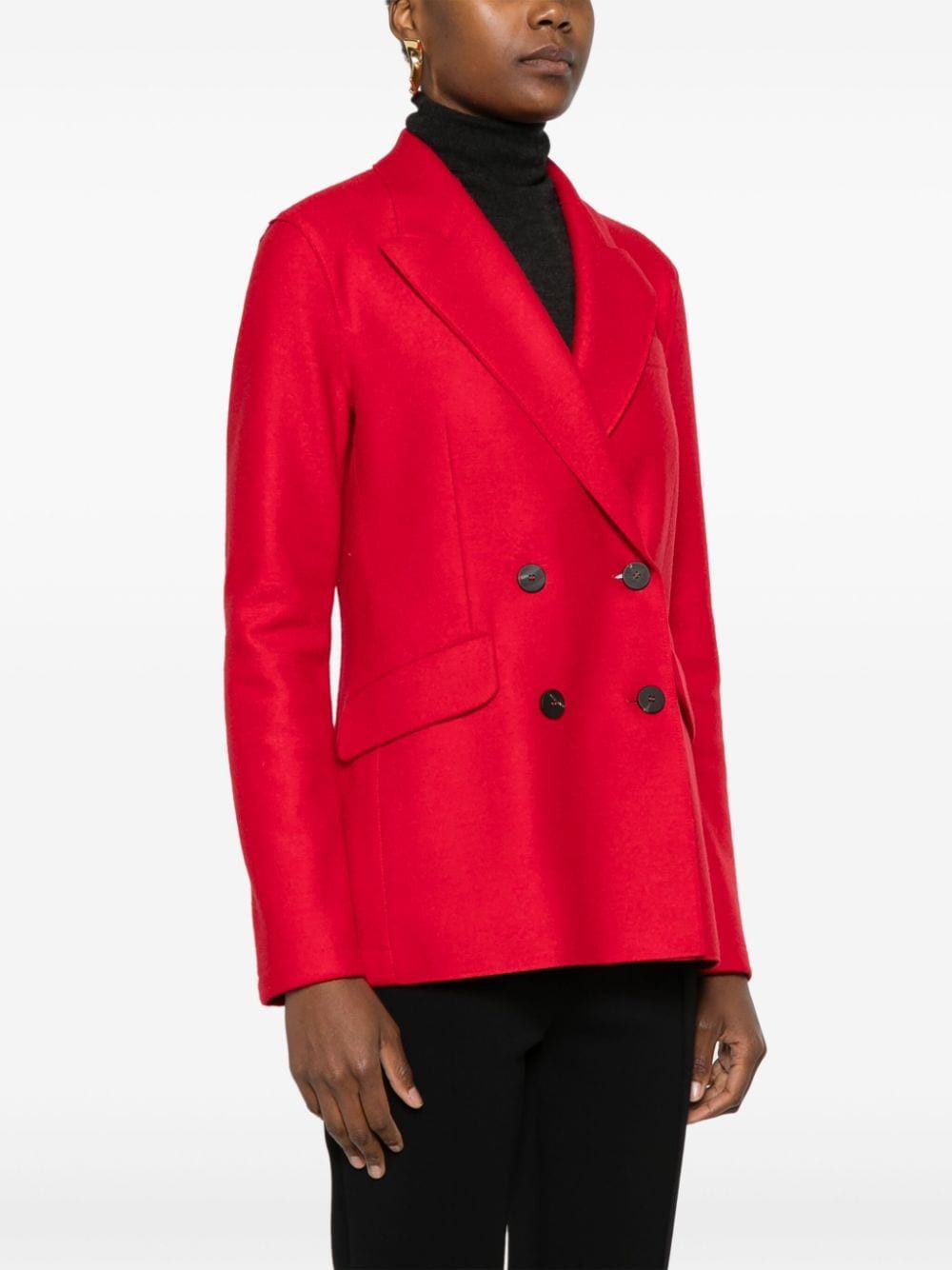 Harris Wharf London WOOL DOUBLE-BREASTED BLAZER Size S / US 4 / IT 40 - 4 Thumbnail