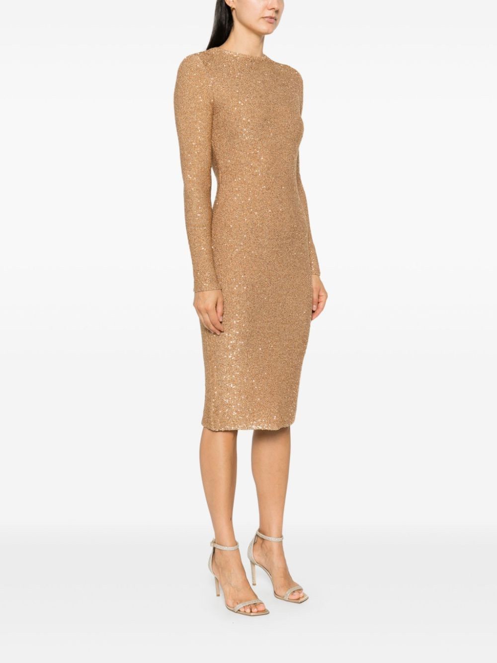Fabiana Filippi SEQUINED MIDI DRESS Size S / US 4 / IT 40 - 3 Thumbnail