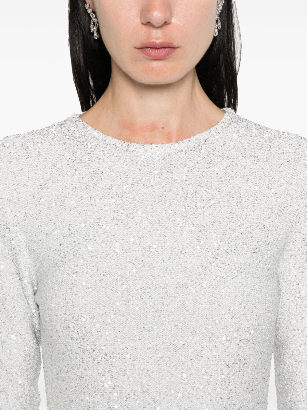 Fabiana Filippi SEQUINED MIDI DRESS Size S / US 4 / IT 40 - 2 Thumbnail